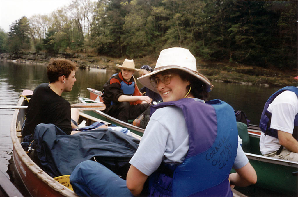 Marci smiling for the camera. (Category:  Paddling)