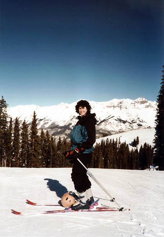 Marci at Telluride. (Category:  Skiing)