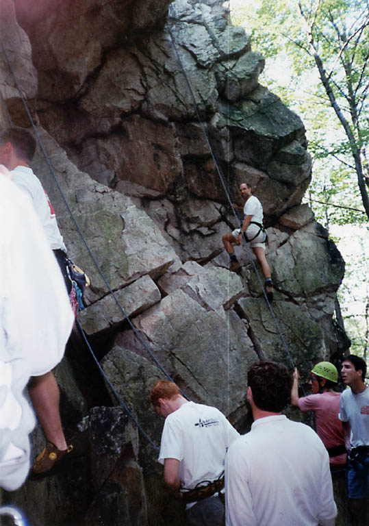 Climbing at Sugarloaf. (Category:  Rock Climbing)