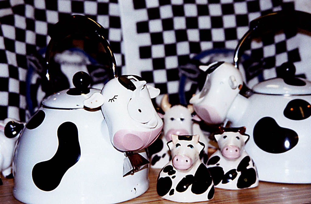 Cow themed kitchen in Steamboat. (Category:  Skiing)