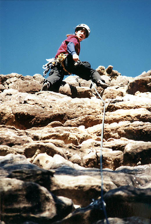 Lauren's first outdoor lead. (Category:  Travel)