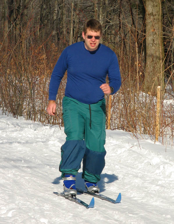 Daniel on two skis. (Category:  Skiing)