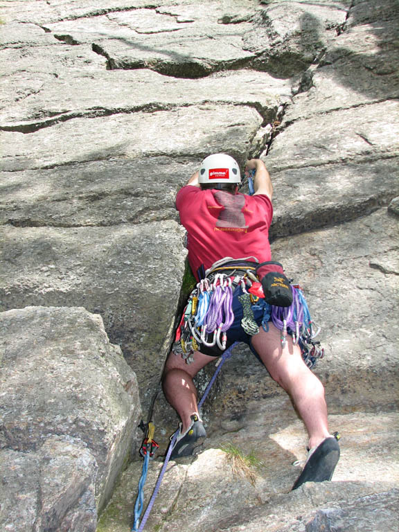 Jason leading Something Interesting. (Category:  Rock Climbing)