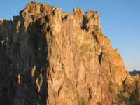 Smith Rock at sunrise. (Category:  Rock Climbing)