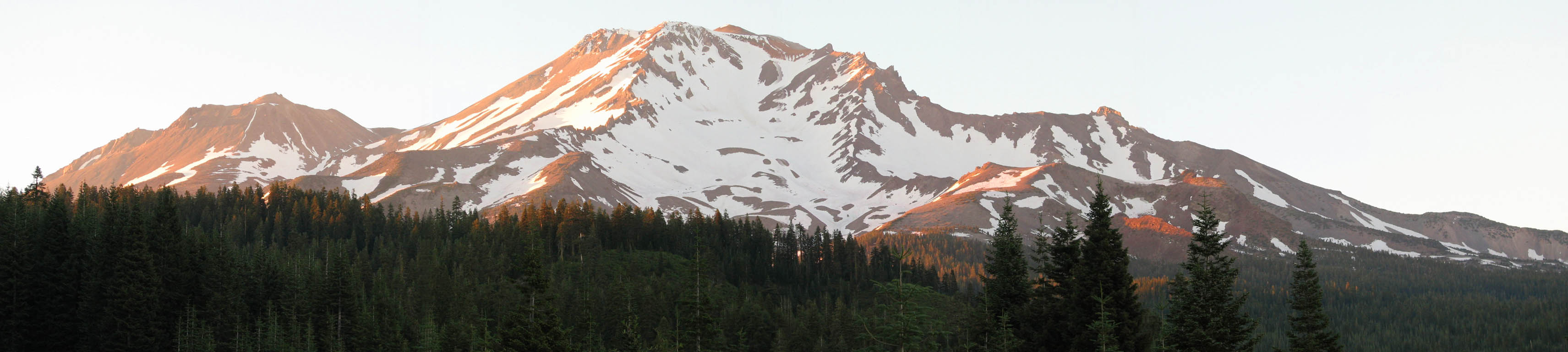 Panorama of Mt. Shasta (Category:  Rock Climbing)