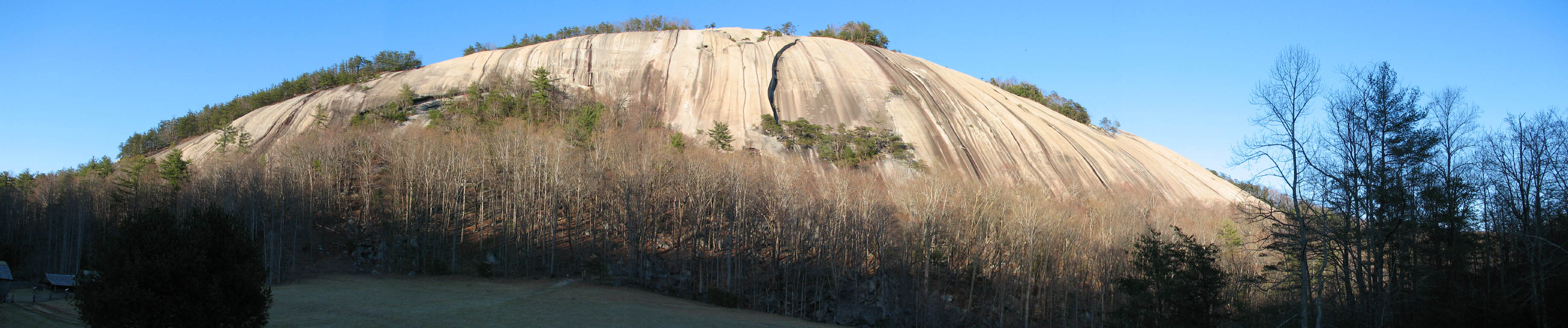 Panorama of Stone Mountain. (Category:  Rock Climbing)