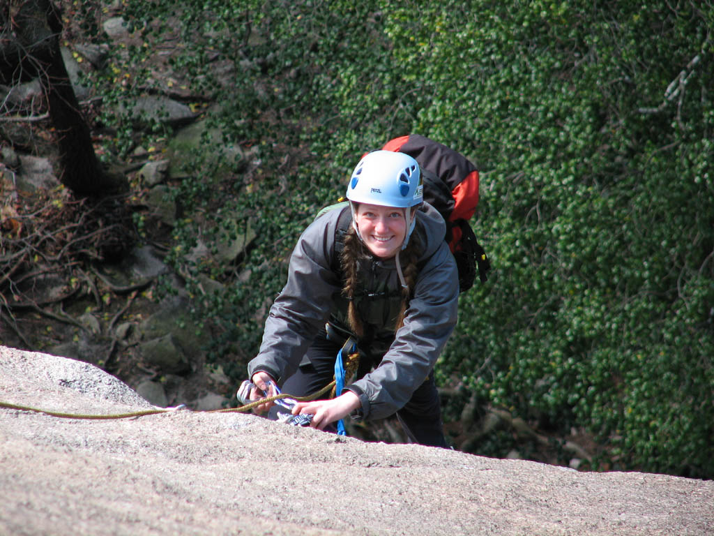 Anna following The Pulpit. (Category:  Rock Climbing)