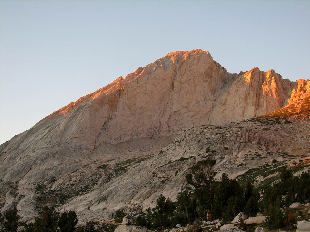 Sunset on Conness. (Category:  Rock Climbing)