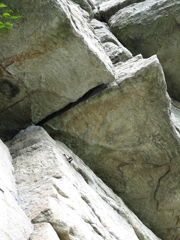 Closeup of Shockley's Ceiling. (Category:  Rock Climbing)