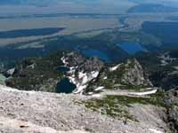 View down from the summit of Disappointment Peak. (Category:  Rock Climbing)