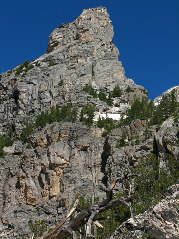 East Ridge of Disappointment Peak viewed from the base of the first pitch. (Category:  Rock Climbing)