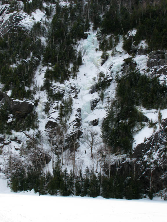 Chouinard's is the big flow in the center. (Category:  Ice Climbing)