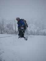 Guy nearly at the summit. (Category:  Ice Climbing)