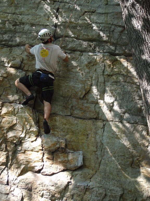 Me climbing Ent's Line. (Alex's Photo) (Category:  Rock Climbing)
