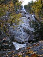 Roaring Brook Falls from the base. (Category:  Hiking)