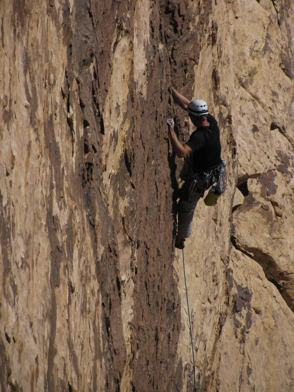 Climbers on Levitation 29. (Category:  Rock Climbing)