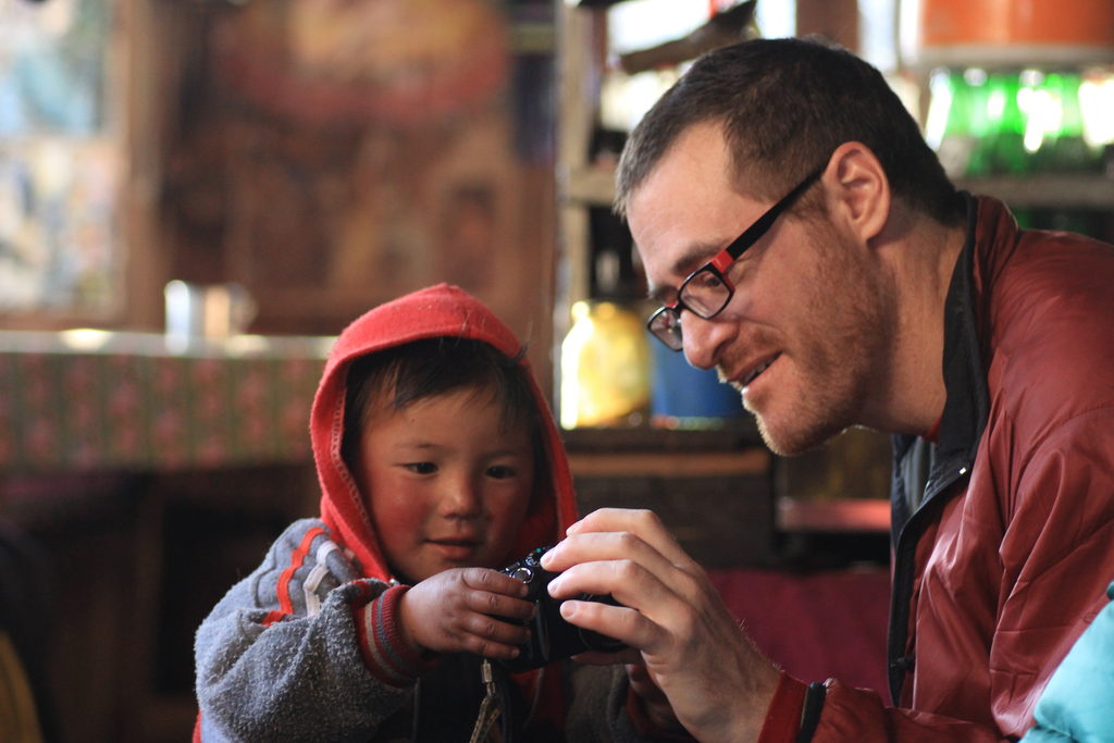 Me with the little girl in Rimche. (Category:  Travel)