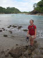 Tara's first time in the Pacific Ocean. (Category:  Travel)
