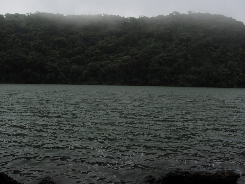 The other side of the lake was only visible for a short time. (Category:  Travel)