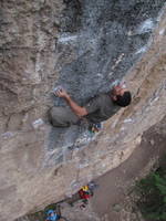 ...like this guy working a 12d right next to me... (Category:  Rock Climbing)