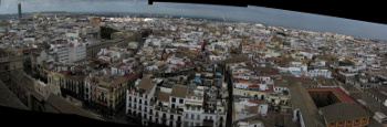 Panorama of Seville as seen from the top of the Cathedral. (Category:  Travel)