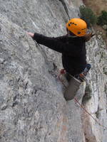 Jess climbing at Buena Sombra. (Category:  Travel)