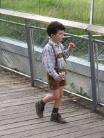 This little boy was actually wearing lederhosen. Awesome! (Category:  Travel)