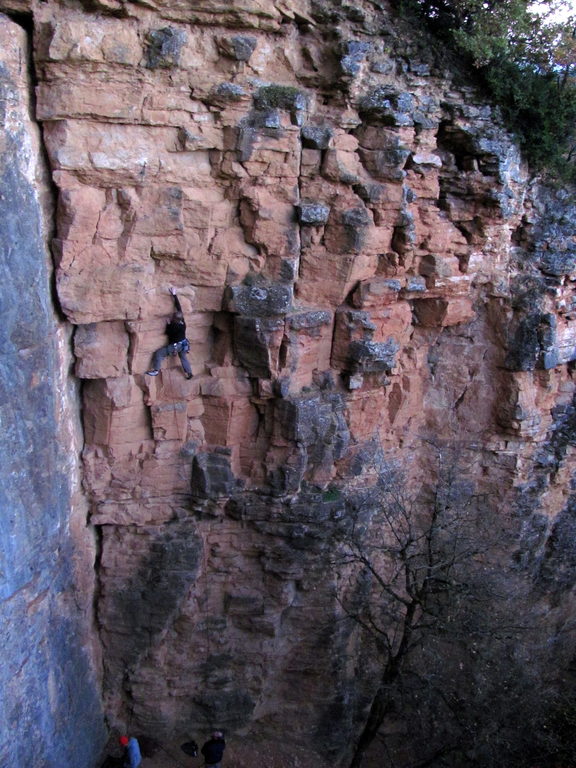 Emily leading a route. (Category:  Travel)