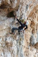 Chris climbing Poema de Roca (Category:  Travel)