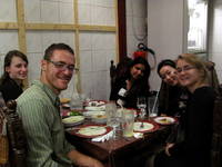 Dinner with Lindsay, Jayeeta, Iaco and Emily. (Category:  Travel)