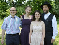 Then they posed with the rabbis. (Category:  Party)