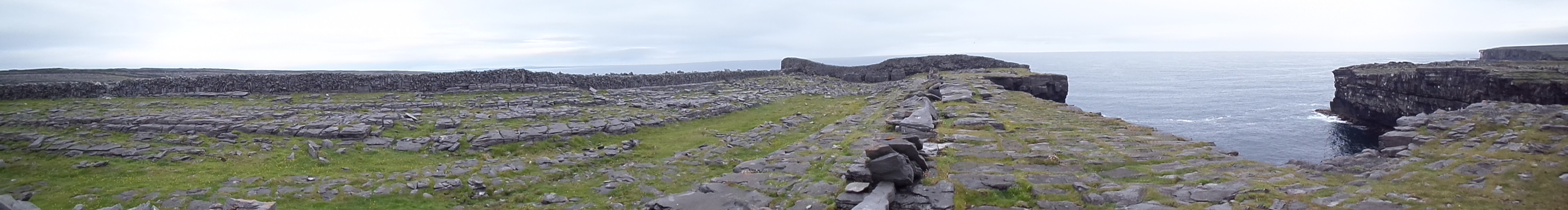 The Black Fort is one of three Bronze Age fortresses on Inishmor, which are basically 4 concentric circular walls made out of a whole lot of small stones (Category:  Travel)