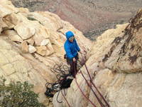 Andy atop Frogland (Category:  Rock Climbing)