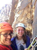 Atop Y2K with Jackie (Category:  Rock Climbing)
