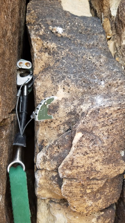 Broken cam on Frogland (Category:  Rock Climbing)