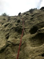 Me on some unknown route (Category:  Rock Climbing)