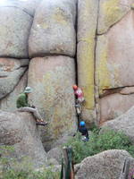 Me leading La Goellette (Category:  Rock Climbing)