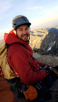 Guy on the summit of Mt. Stuart (Category:  Rock Climbing)