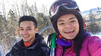 Nassor and Sophia (Category:  Skiing)