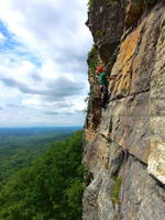 Me leading Yellow Ridge (Category:  Rock Climbing)