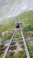 Big via ferrata on the hike from Salbit Hut to Voralp Hut (Category:  Climbing)