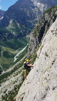 Climber on Palavar les Flots (Category:  Climbing)