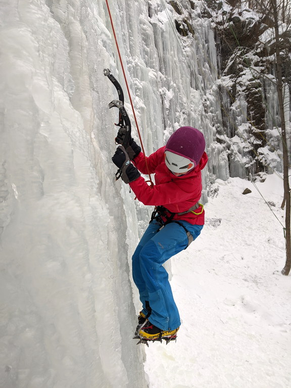 Emily at the Quarry (Category:  Ice Climbing)