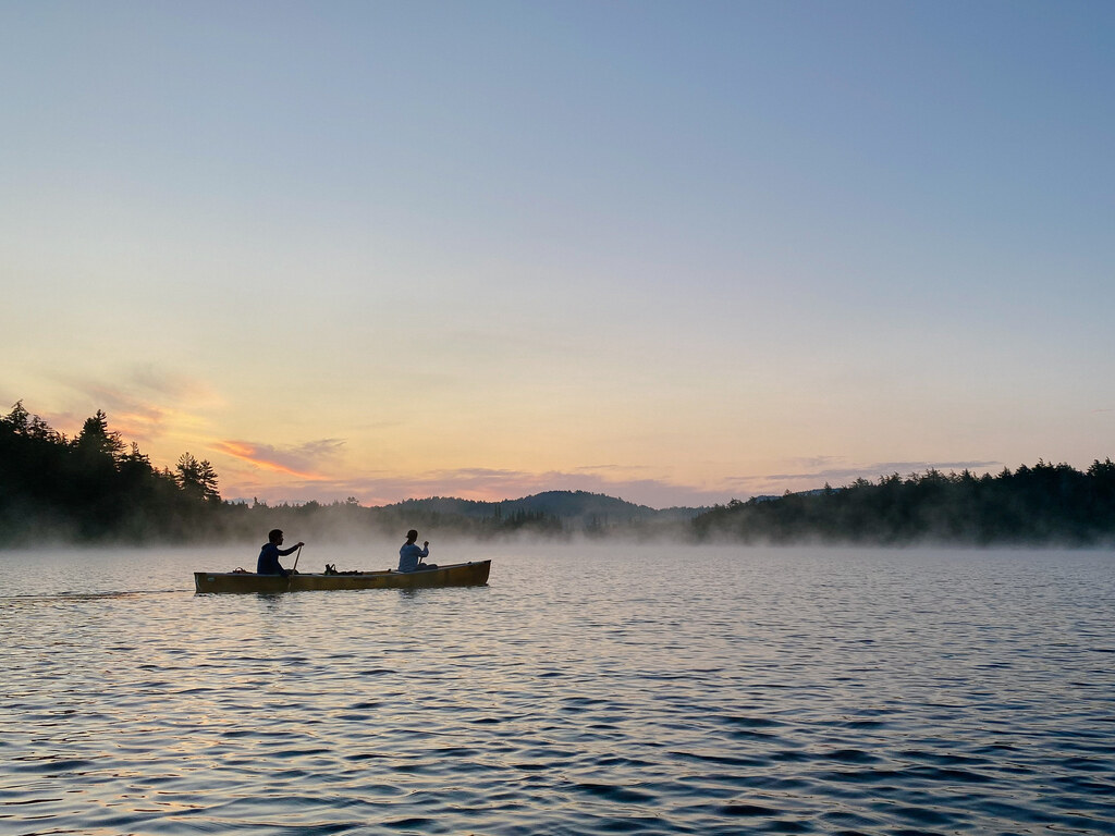 Early morning paddling in the mist (Category:  Paddling, Climbing)