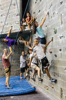 My whole family at the Lindseth Climbing Wall! (Category:  Photography)