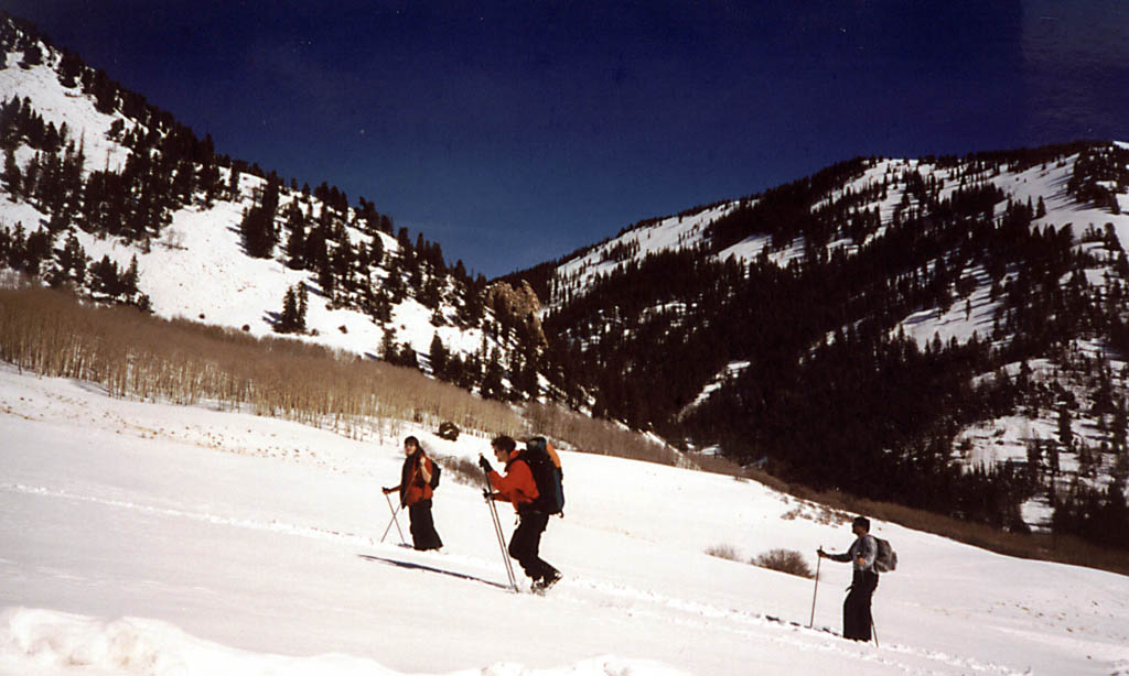 Jay, me and Danny cross-country skiing. (Category:  Skiing)