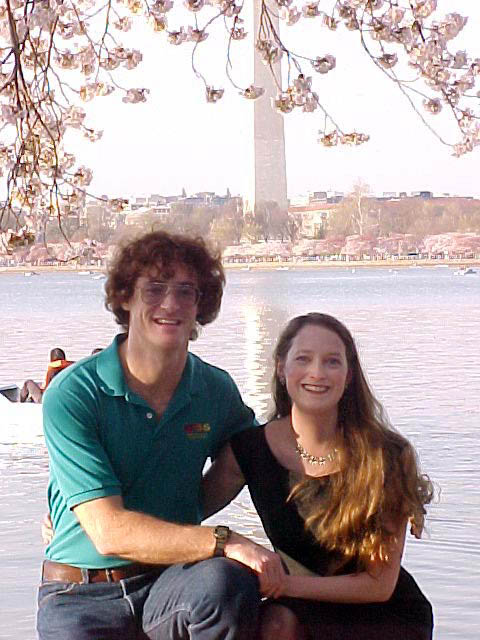 Me and Lauren enjoying the cherry blossoms at their peak in Washington DC. (Category:  Hiking)