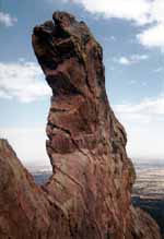 100' tall cobra spouting out of the rock. (Category:  Rock Climbing)