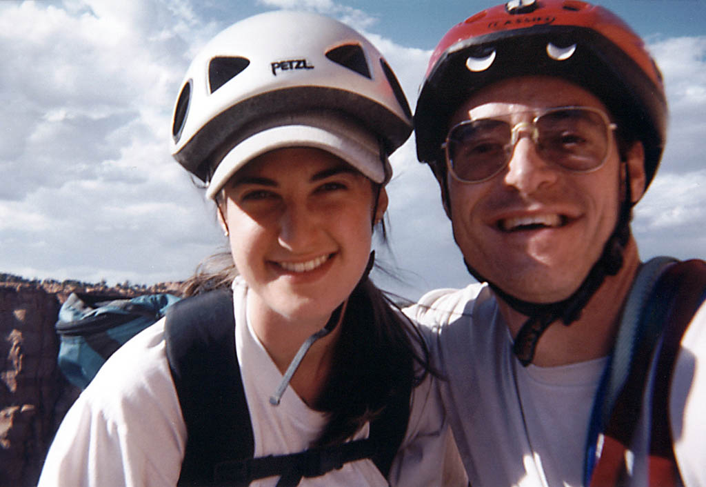 Lauren and me at the summit of Independence Monument. (Category:  Rock Climbing)