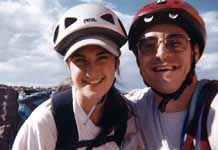 Lauren and me at the summit of Independence Monument. (Category:  Rock Climbing)